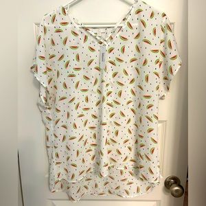 NWT Women's Watermelon Top